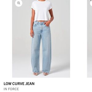 Agolde low curve Jean in force size 25. New with tags.